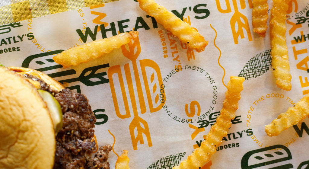 Whealty's burgers packaging
