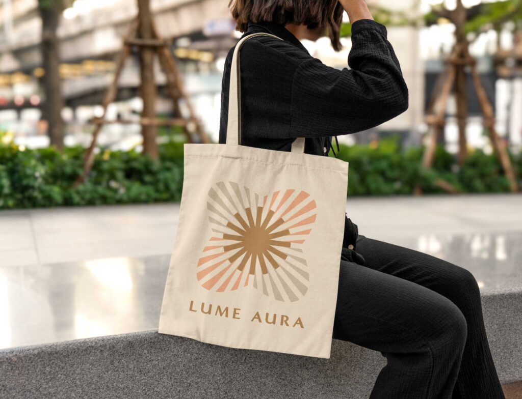 Lume Aura tote bag design