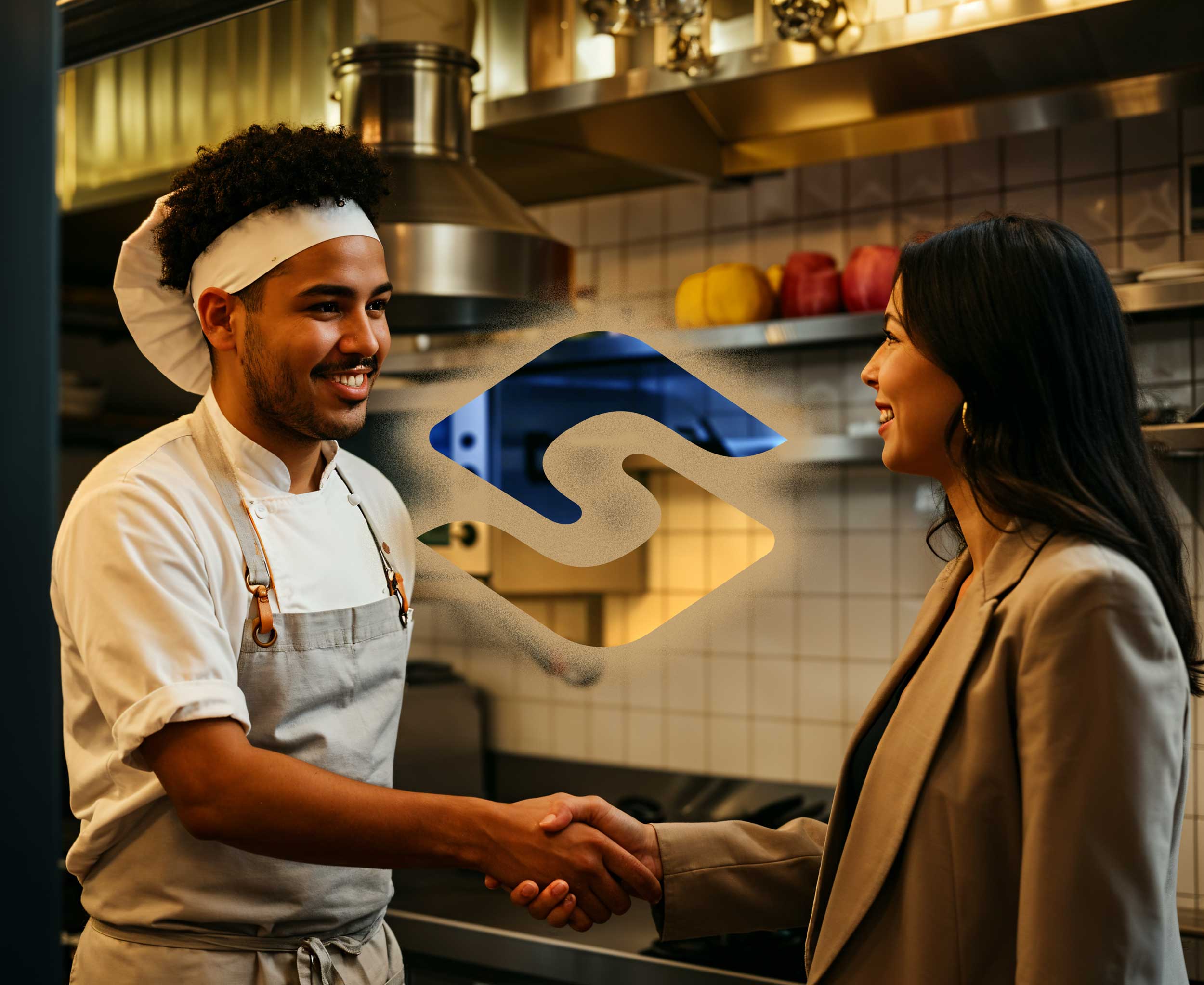 Syndeo logo handshake