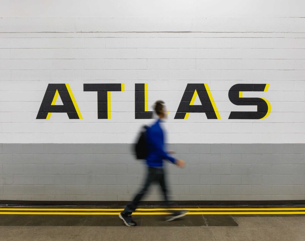 NIAR ATLAS logo signage