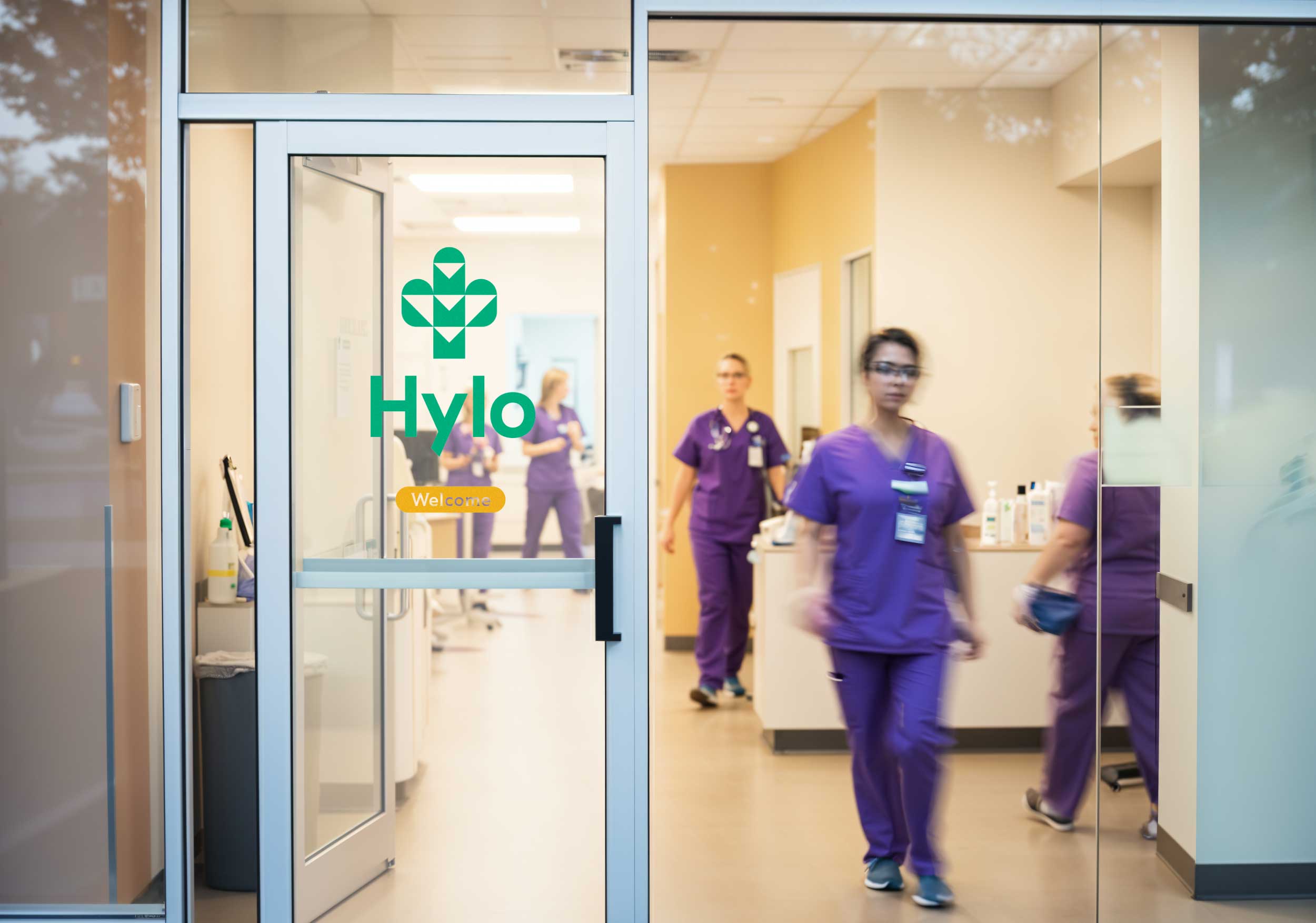 Hylo glass door graphics