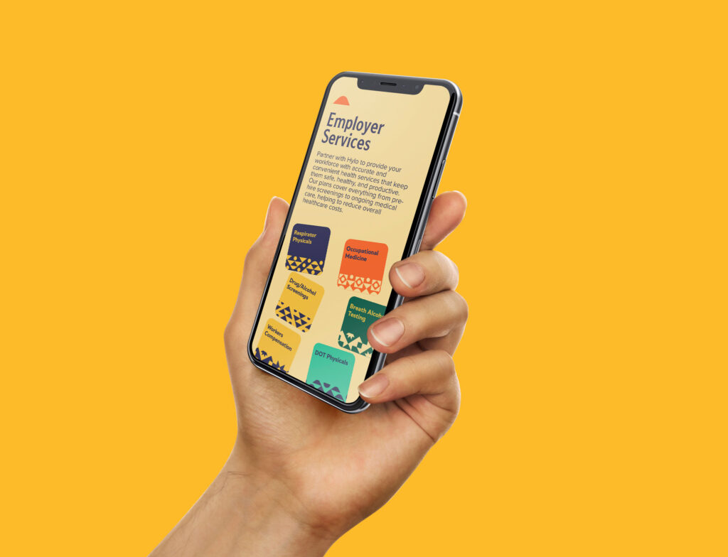 Hylo mobile web design