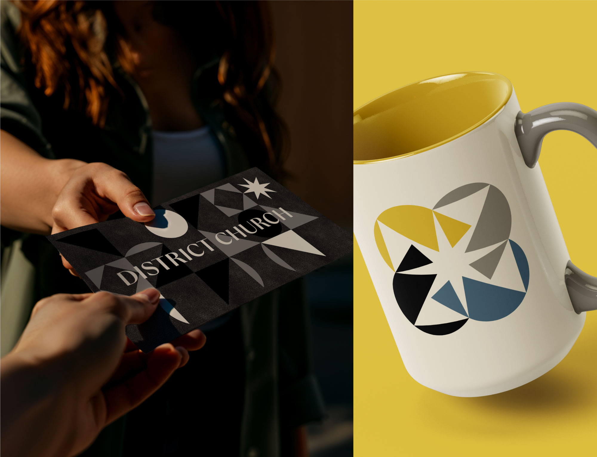 District Church Flyer and Cup design