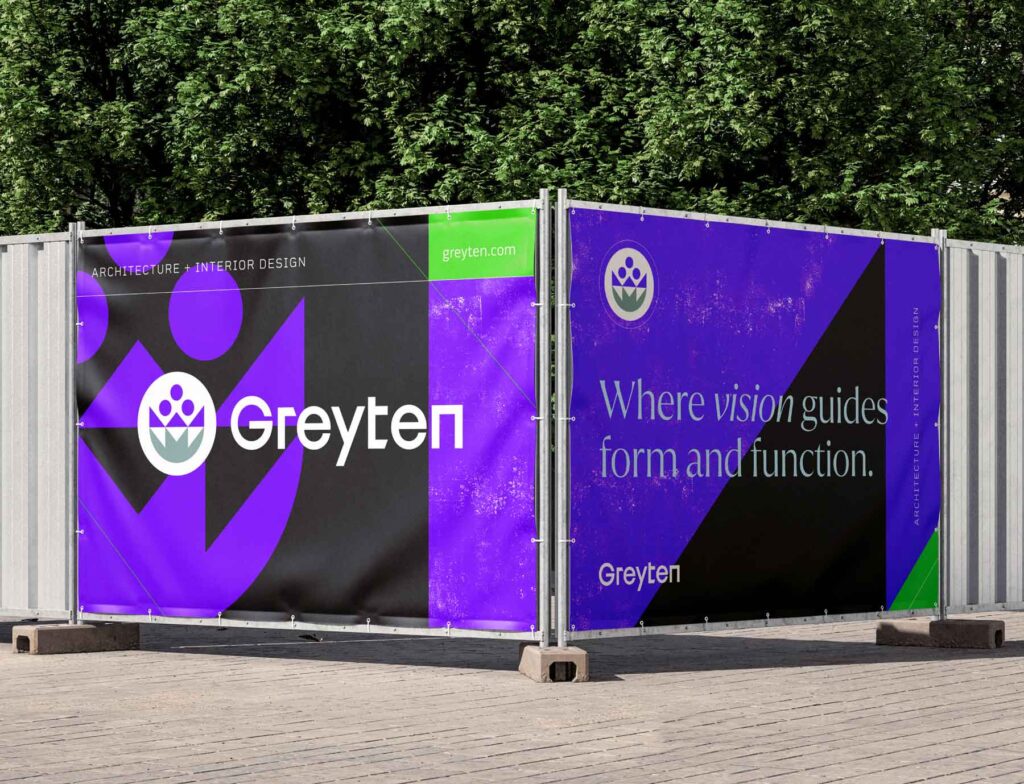 Greyten construction signage