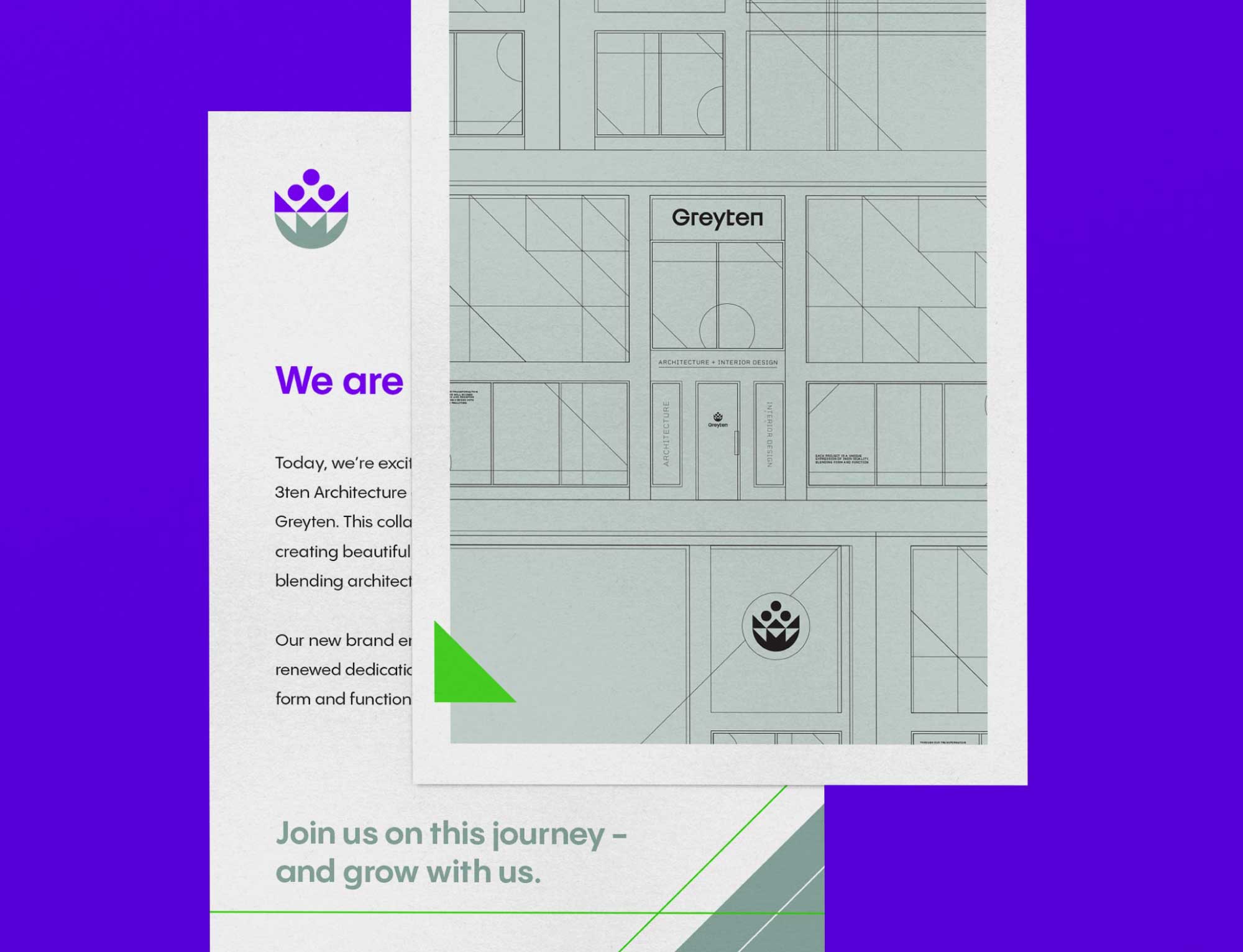 Greyten card design