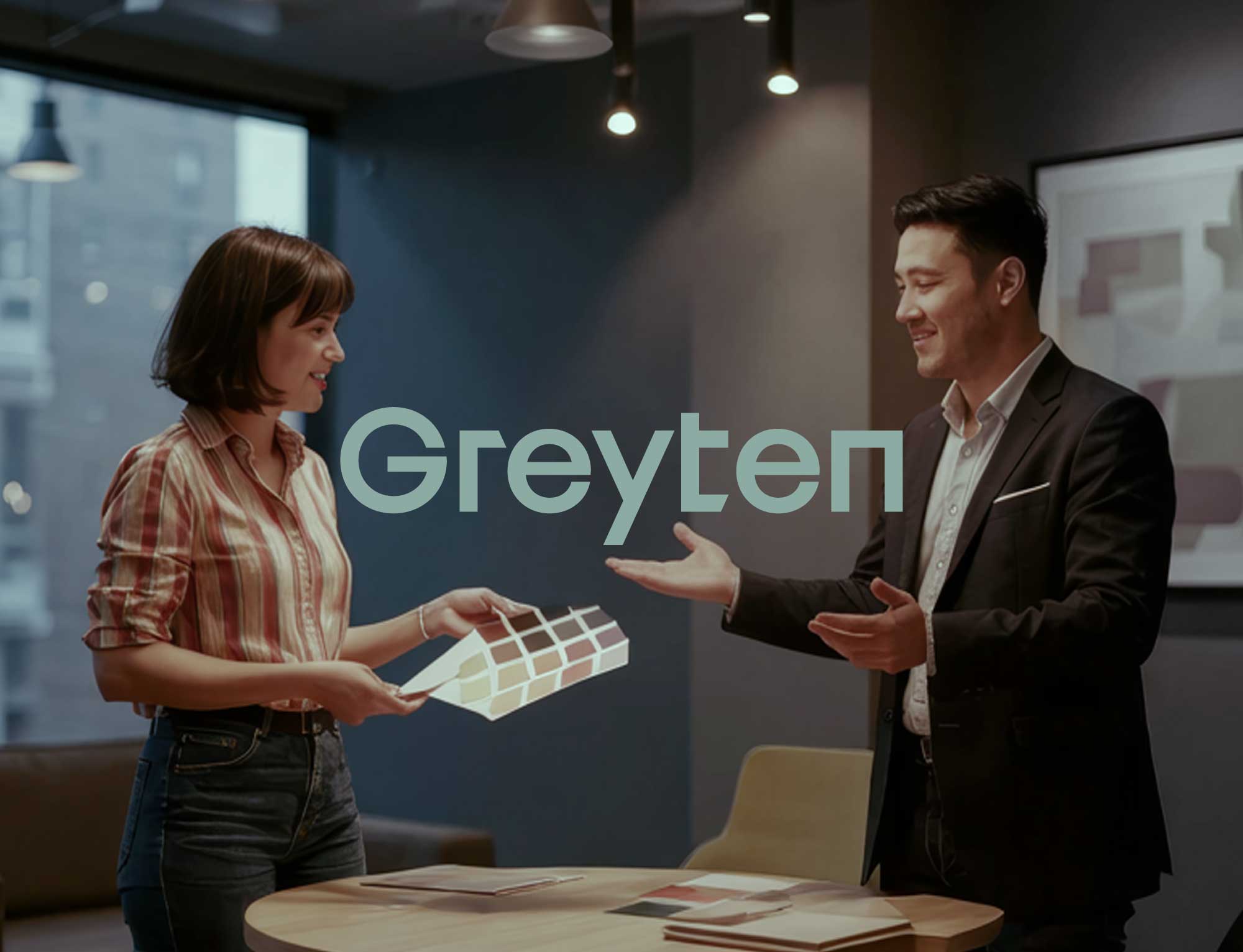Greyten logotype interior