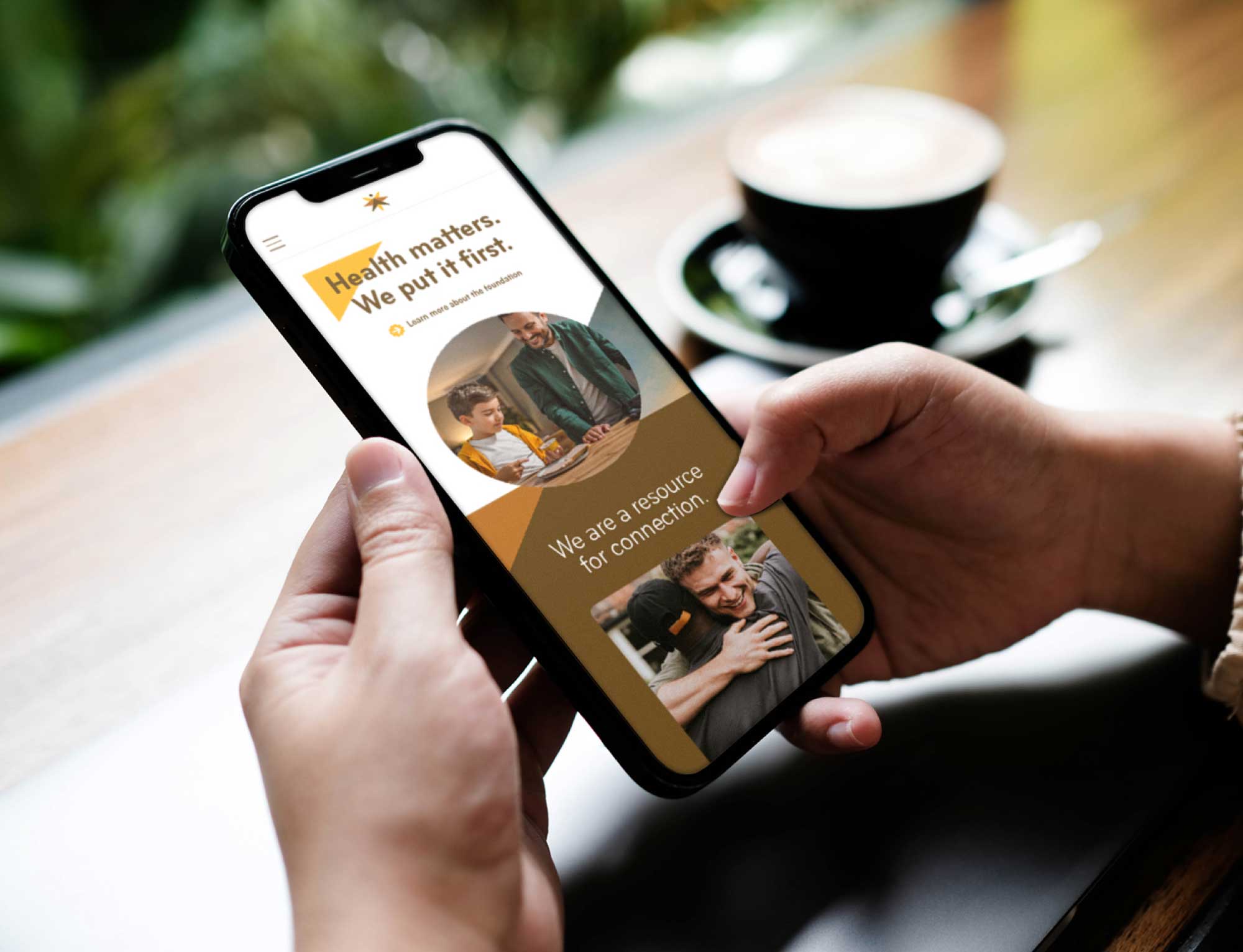 Kansas Health Foundation mobile web design