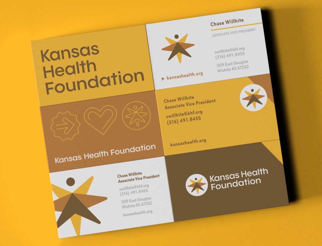 Kansas Health Foundation business cards