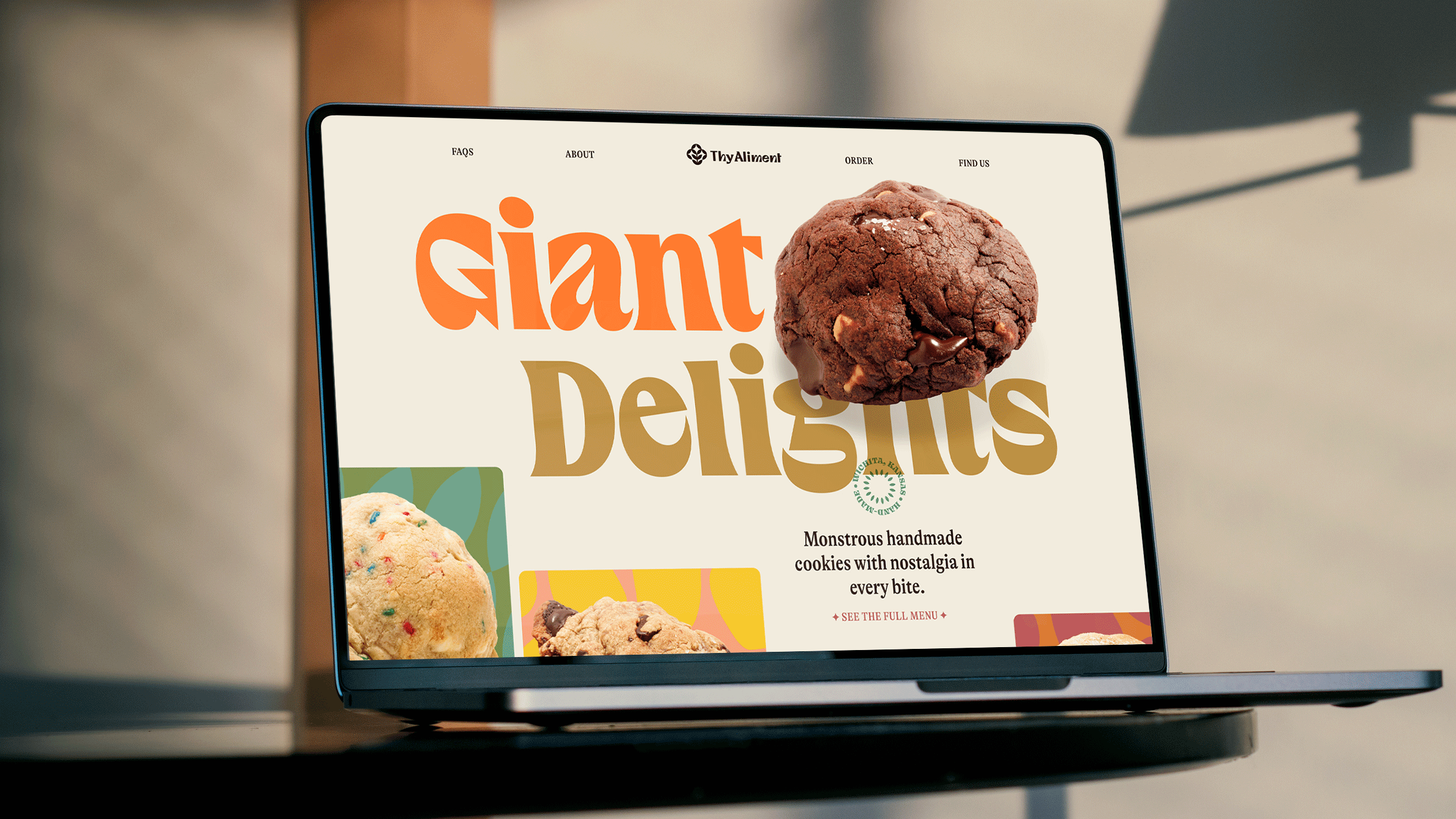 Thy Aliment web design