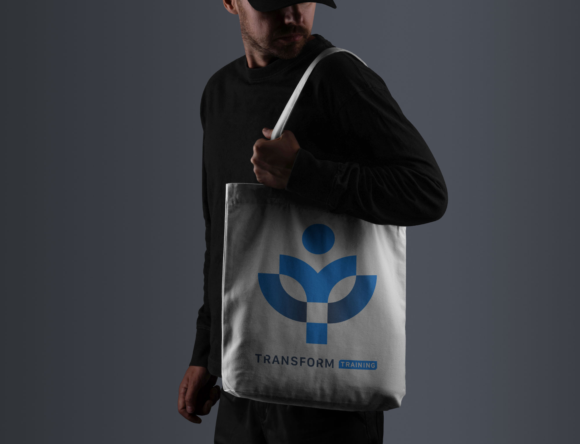 Transform Training tote bag design