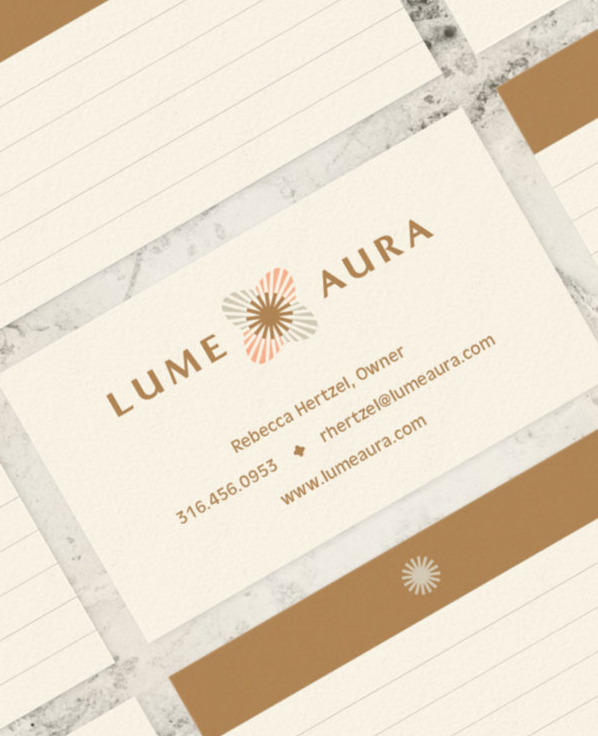 Lume Aura business cards